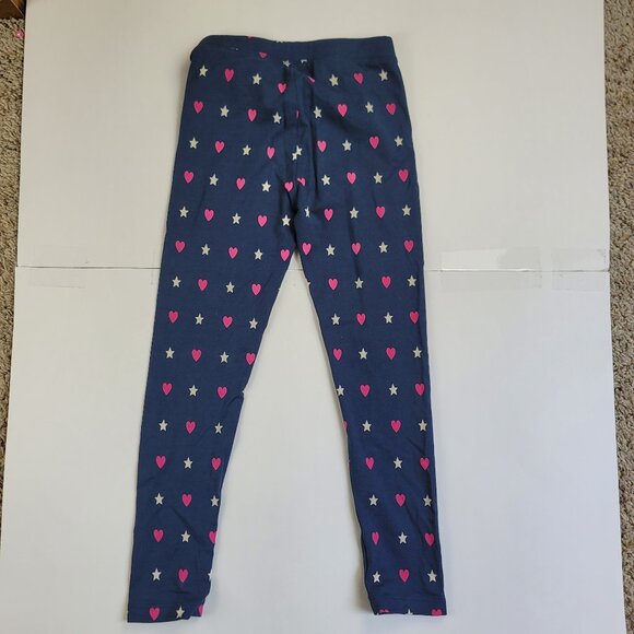 Spotted Zebra Leggings Girl Striped Heart/Star Print - Picture 13 of 14